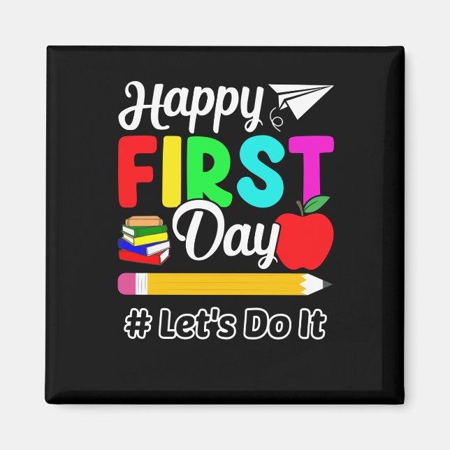 Imán Feliz primer día (Frente)