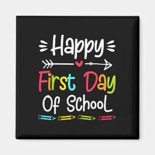 Imán Feliz primer día de escuela divertido regreso a cl