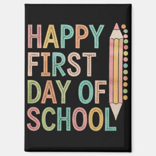 Imán Feliz Primer Día de Escuela Regreso a la Escuela