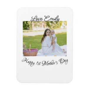 Imán feliz primer día de las madres amor foto nombre ca