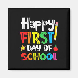 Imán Feliz primer día escolar de vuelta a la escuela