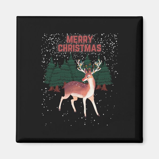 Imán Feliz reno navideño Rudolph Navidades enredados (Frente)