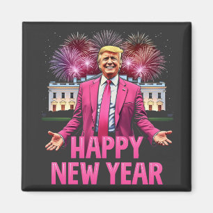 Imán Feliz resolución de Trump para la víspera de año n