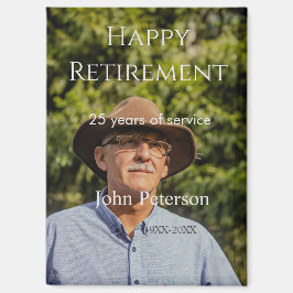 Imán Feliz retiro foto nombre años de servicio