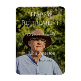 Imán Feliz retiro foto nombre años de servicio