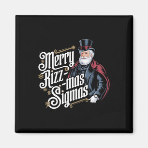 Imán Feliz Rizzmas Sigmas Gracioso Santa Claus Alfa Gen