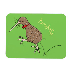 Imán Feliz salto kiwi con diseño de personalizado de co