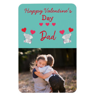 Imán Feliz San Valentín, foto de papá