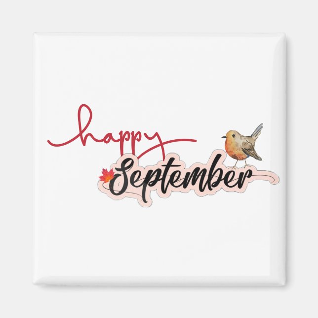 Imán Feliz septiembre (Frente)