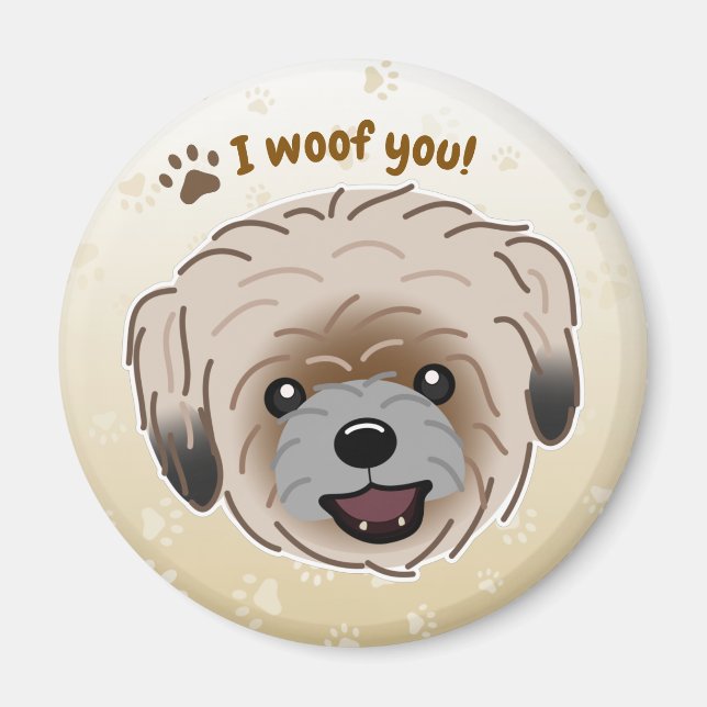 Imán Feliz Shih Tzu Dog Lover I Wowty Paws (Frente)