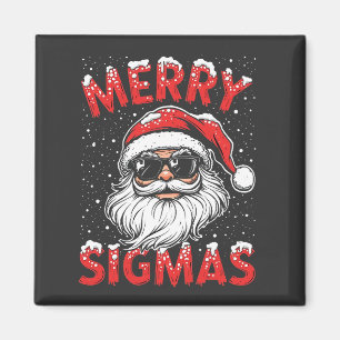 Imán Feliz Sigmas Gracioso Gen Alpha Navidad en la escu