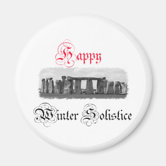 Imán Feliz solsticio de invierno Stonehenge