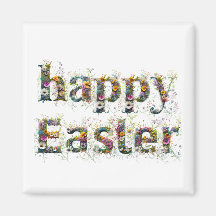 Feliz texto decorativo de Pascua