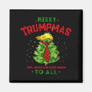Imán Feliz Trumpmas Divertido Santa Trump Árbol de Navi