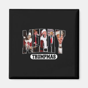 Imán Feliz Trumpmas Santa Trump Navidades Pajamas diver