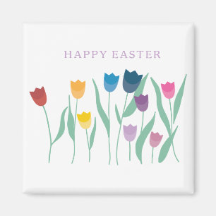 Imán Feliz Tulips de Pascua