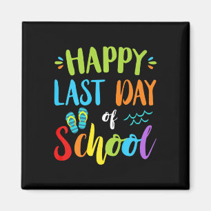 Imán Feliz Último Día De Verano Escolar Idea De Regalo