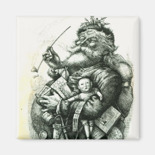 Imán Feliz viejo Papá Noel