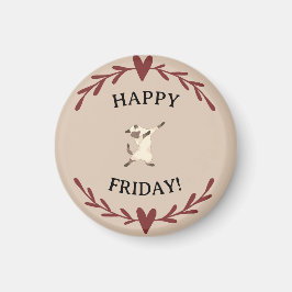 Imán ¡Feliz viernes con siamés!