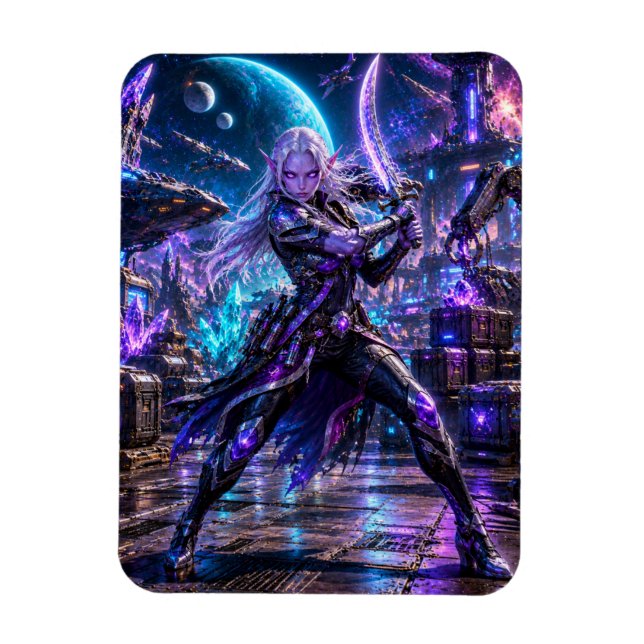 Imán Female Space Pirate — Alien Duelist (Vertical)