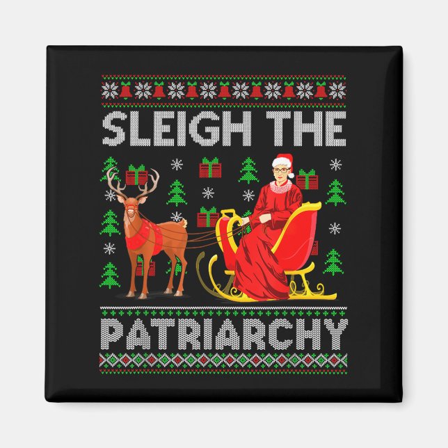 Imán Feminist Ruth Bader Ginsburg Rbg Xmas Sleigh The P (Frente)