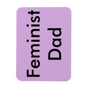 Imán feminista del coche del papá