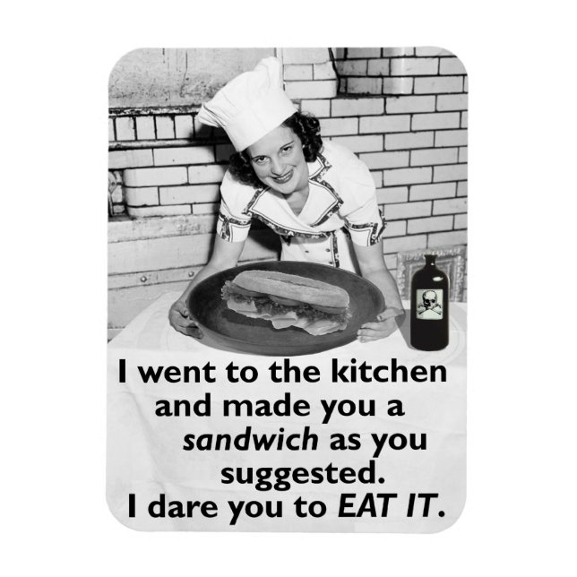 Imán Feminista divertida me hace un sándwich (Vertical)