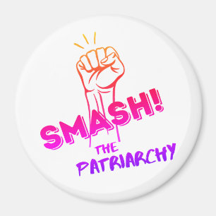 Imán feminista - Rompe el patriarcado - colorido
