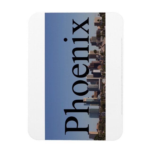 Imán Fénix Arizona Skyline Magnet con Phoenix en (Vertical)
