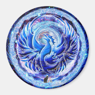 Imán Fénix Azul