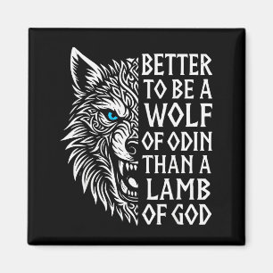 Imán Fenrir Lobo Vikingo Nórdico Mejor Ser Un Lobo De O