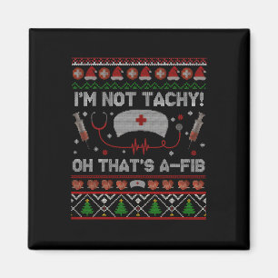 Imán Feo No Soy Navidad De Tachy #Xmas Rn Cna Icu Scurb
