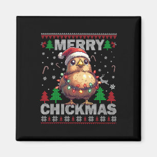 Imán Feo para Bo de los Navidades de pollo graciosos de