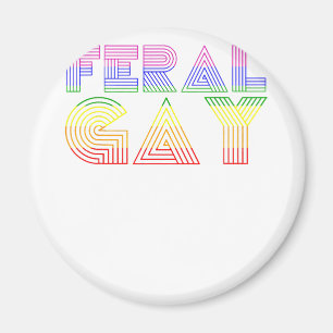 Imán Feral Gay LGBT Gay Bi Pan Trans Meme de orgullo ar