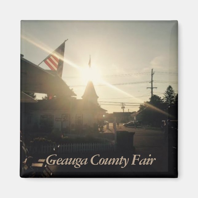 Imán Feria del Condado de Geauga, foto de Ohio (Frente)