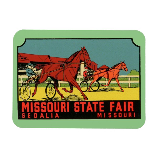 Imán Feria Estatal Sedalia Missouri (Horizontal)