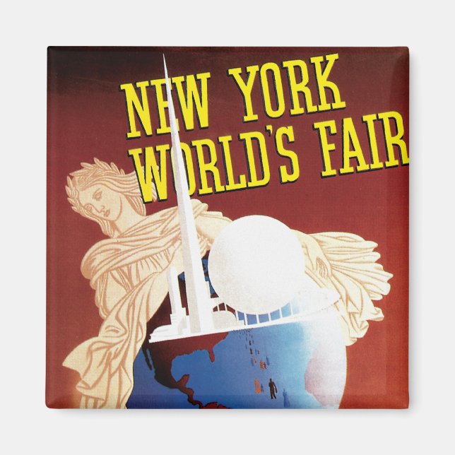 Imán Feria Mundial de Nueva York (Globe) (Frente)