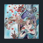 IMÁN FERIA TURCA TAIL<br><div class="desc">Ilustracion de arte colorido,  vibrante y caprichoso para el cuento de hadas turco "Golden Apple" .</div>