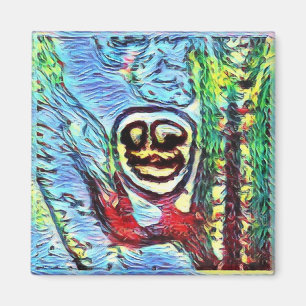 Imán Fern Esporas "Sonriendo" Magnet