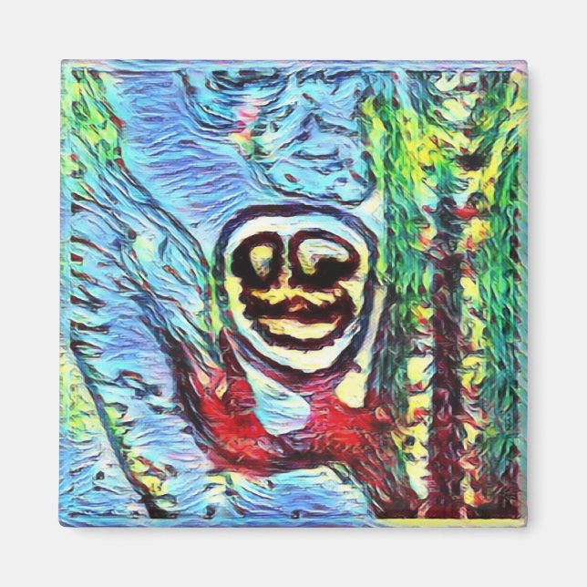 Imán Fern Esporas "Sonriendo" Magnet (Frente)