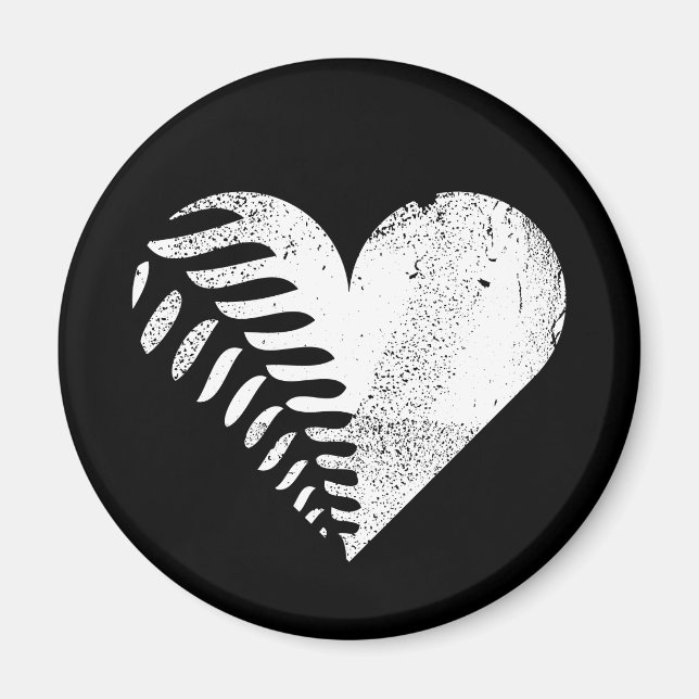 Imán Fern Heart Dark (Frente)