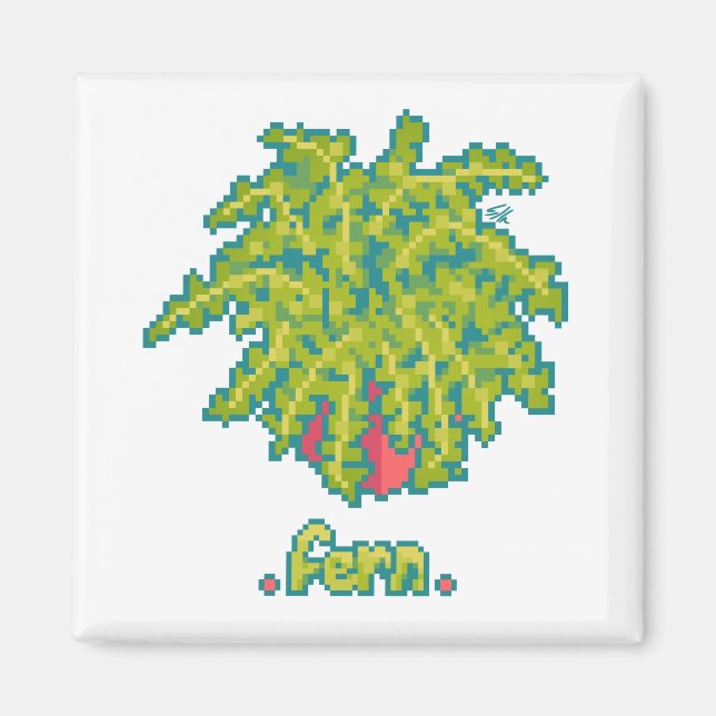 Imán Fern, varen Pixelart, Pixel Art (Frente)
