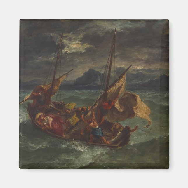 Imán Fernando Delacroix Cristo en el mar de Galilea (Frente)