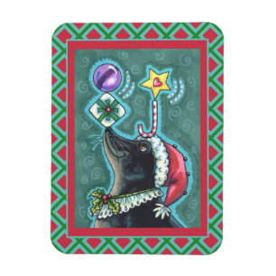 IMÁN FEROSAS REGALOS DE EQUILIBRIO DE SELLO DE NAVIDAD,