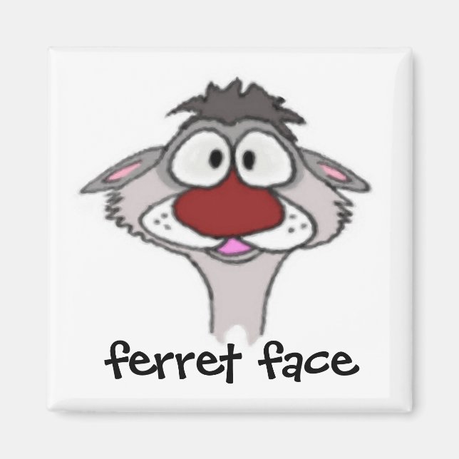 Imán Ferret Face Magnet (Frente)