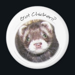 Imán Ferret Face Picture<br><div class="desc">For ferret owners or ferret lovers,  gifts with ferret pictures are sure to warm their hearts. Ferret picture originally digitally photographed</div>
