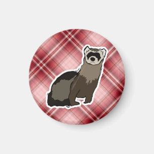Imán Ferret Red Plaid