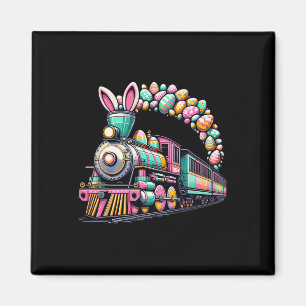 Imán Ferrocarril Bunny Train Pascua Huevos Niños Niños 
