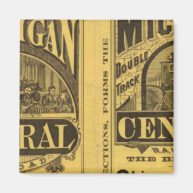 Imán Ferrocarril Central de Michigan (Frente)