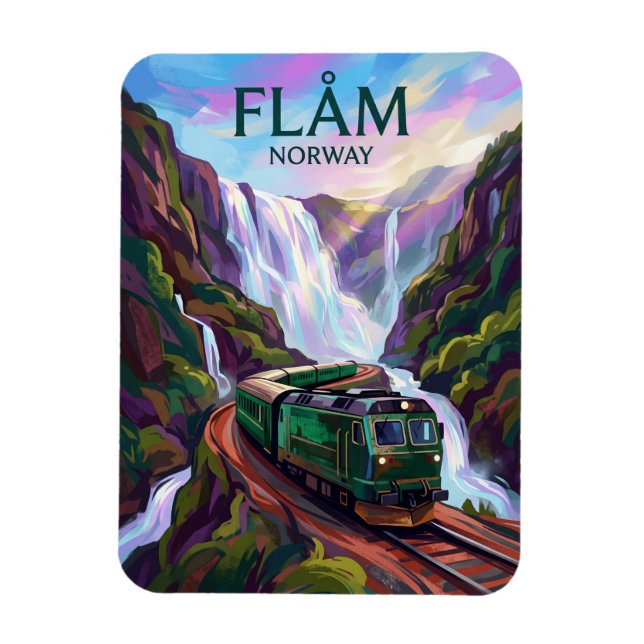 Imán Ferrocarril de Flåm Noruega (Vertical)